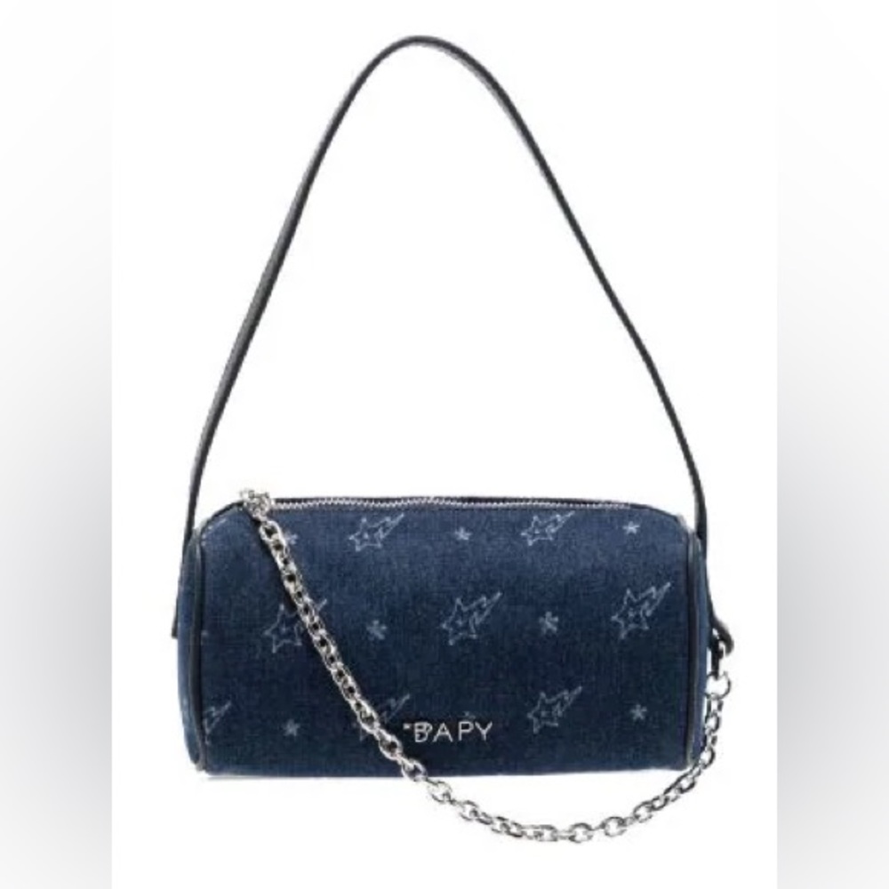 Bapy By *A BATHING APE Star print denim mini purse